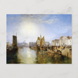 Postal Joseph Mallord William Turner El puerto de Dieppe