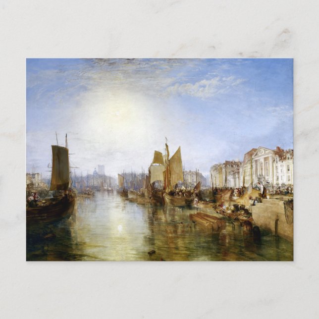 Postal Joseph Mallord William Turner El puerto de Dieppe (Anverso)