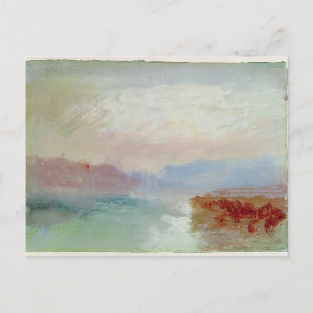 Postal Joseph Mallord William Turner | Escena del río, 18 (Anverso)
