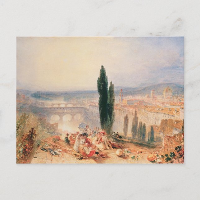 Postal Joseph Mallord William Turner | Florencia cercana (Anverso)