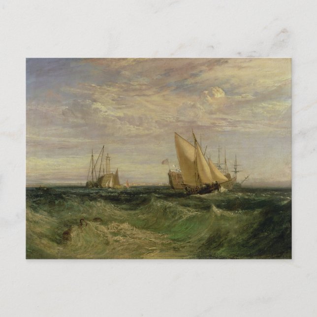 Postal Joseph Mallord William Turner | La confluencia de (Anverso)
