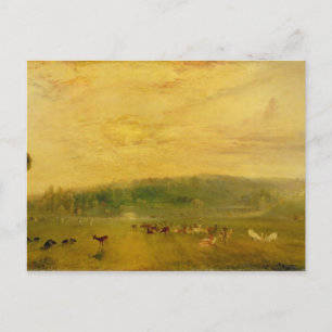 Postal Joseph Mallord William Turner Lago Petworth