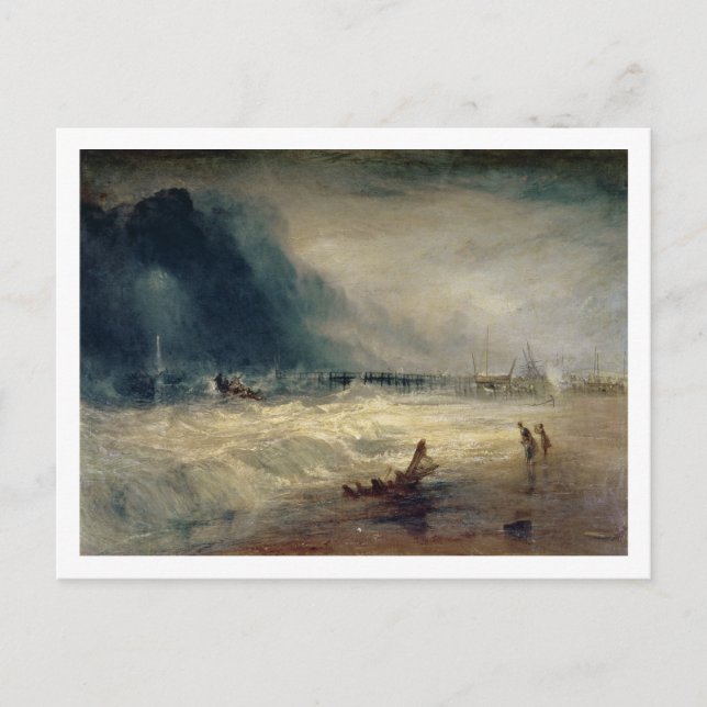 Postal Joseph Mallord William Turner | Lifeboat y Manby (Anverso)