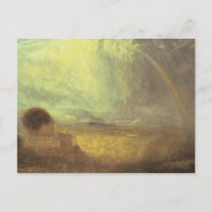 Postal Joseph Mallord William Turner Paisaje con una r
