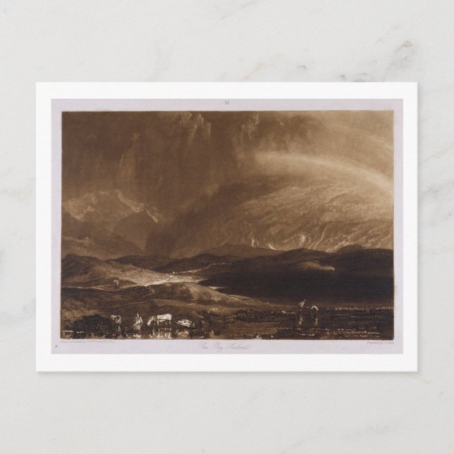 Postal Joseph Mallord William Turner | Peat Bog, Escocia (Anverso)