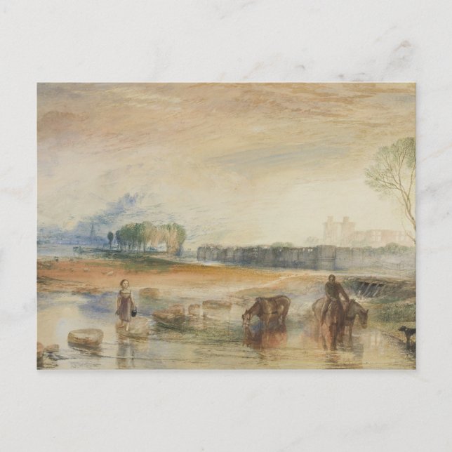 Postal Joseph Mallord William Turner - Sunset and Moonris (Anverso)