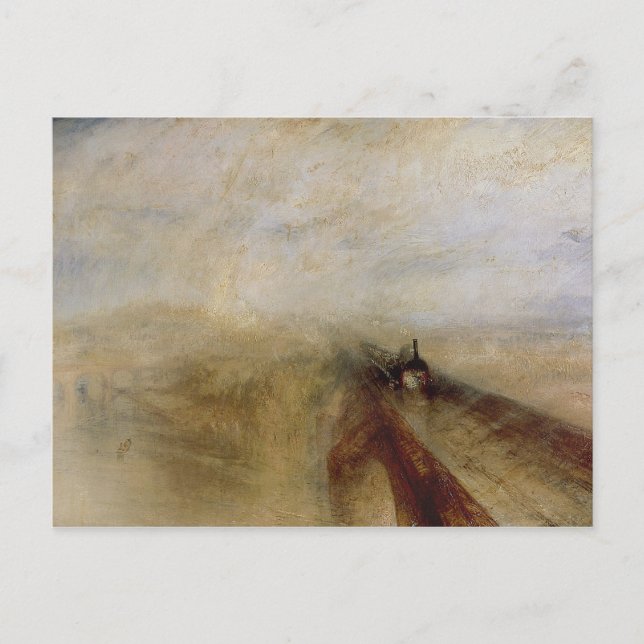 Postal Joseph Mallord William Turner | Vapor de lluvia y  (Anverso)
