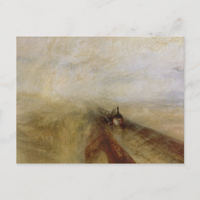 Postal Joseph Mallord William Turner | Vapor de lluvia y  (Anverso)