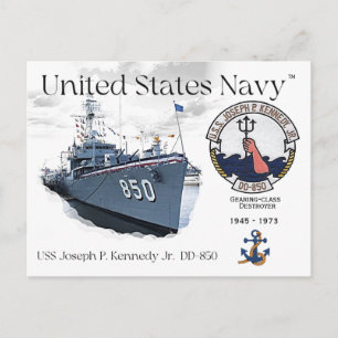 POSTAL JOSEPH P. KENNEDY JR. DESTRUIDOR DD-850