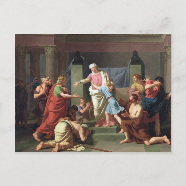 Postal Joseph reconocido por sus hermanos, 1789 (Anverso)