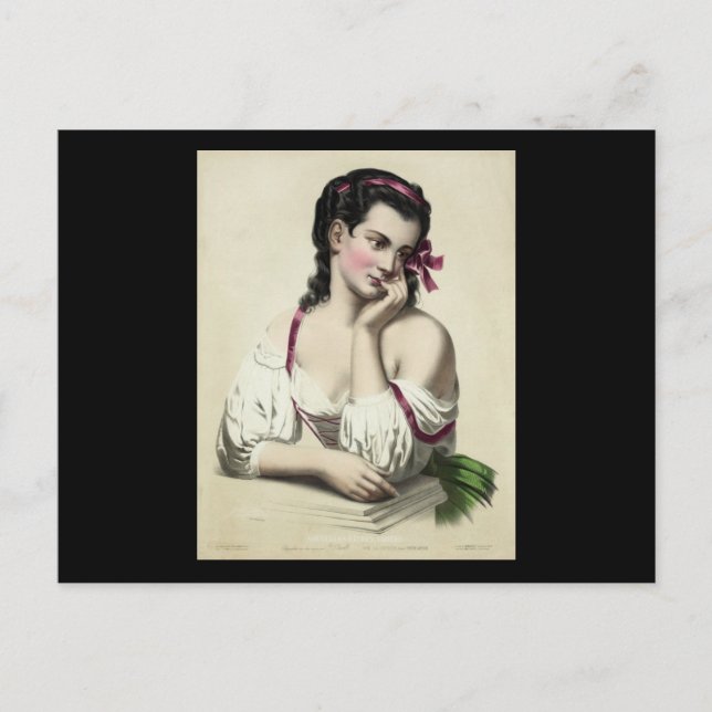 Postal Josephine Ducollet - Reverie, después de Fantin La (Anverso)