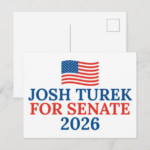 Postal Josh Turek para Senado 2026 Elección Iowa