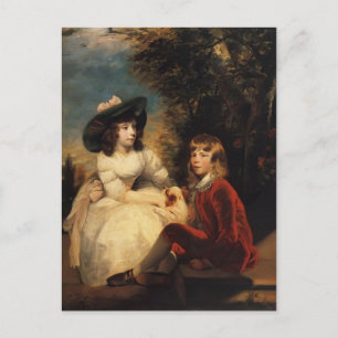Postal Joshua Reynolds-Hijos de John Julius Angerstein