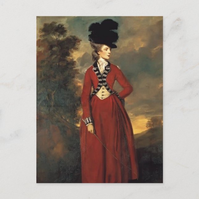 Postal Joshua Reynolds- Lady Worsley (Anverso)