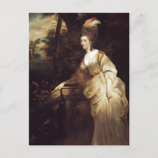 Postal Joshua Reynolds - Retrato de Georgiana