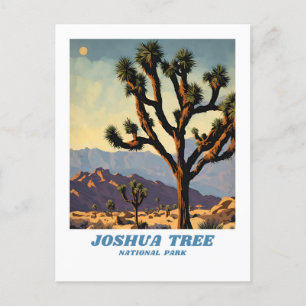 Postal Joshua Tree National Park ilustracion retro Class