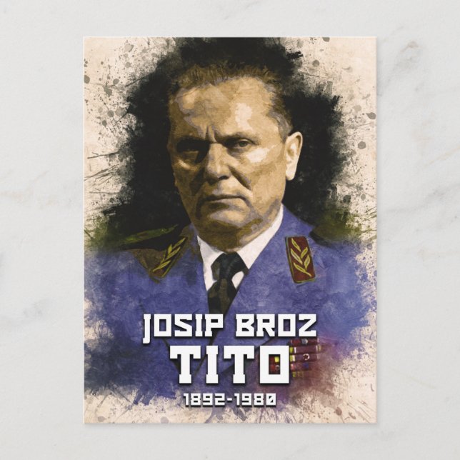 Postal Josip Broz Tito 1892 - 1980 Presidente del SFRJ (Anverso)