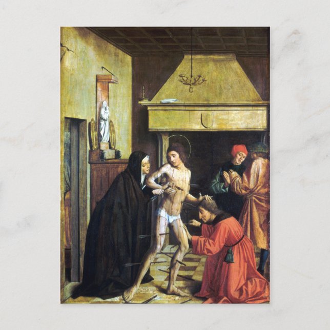 Postal Josse Lieferinxe San Sebastián curado por Irene (Anverso)