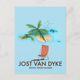 Postal jost van dyke Islas Vírgenes Británicas.