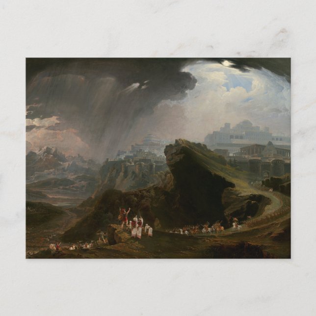 Postal Josué y la batalla de Gibeon (Anverso)