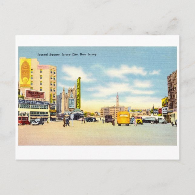Postal Journal Square, Jersey City, Nueva Jersey (Anverso)