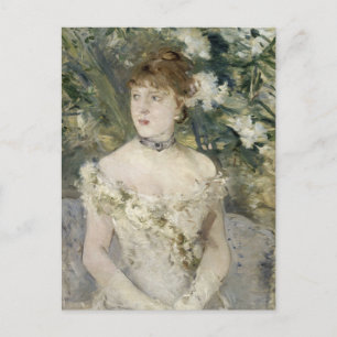 Postal Joven Chica en un vestido de bola   Berthe Morisot