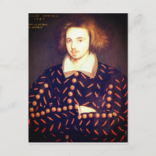 Postal Joven Christopher Marlowe Postcard (Anverso)