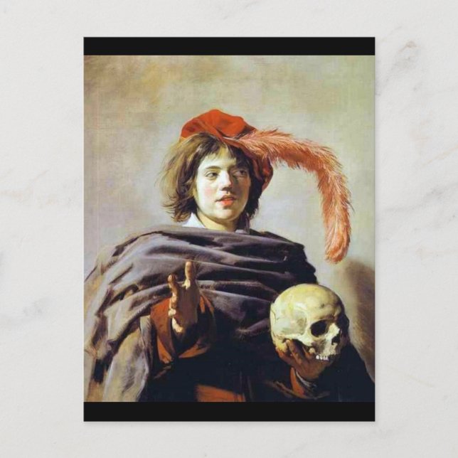 Postal Joven con cráneo (Anverso)