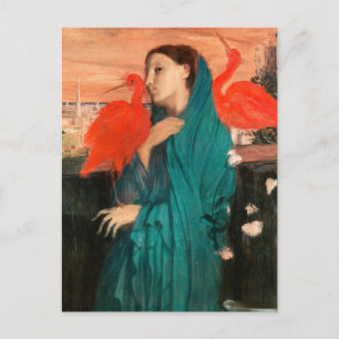 Postal Joven con ibis de Edgar Degas