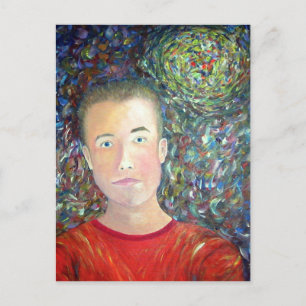Postal Joven Contemplador