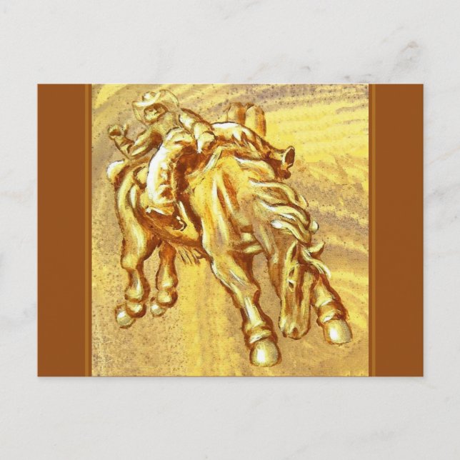 Postal Joven Rodeo de Mark Edward Westerfield (Anverso)