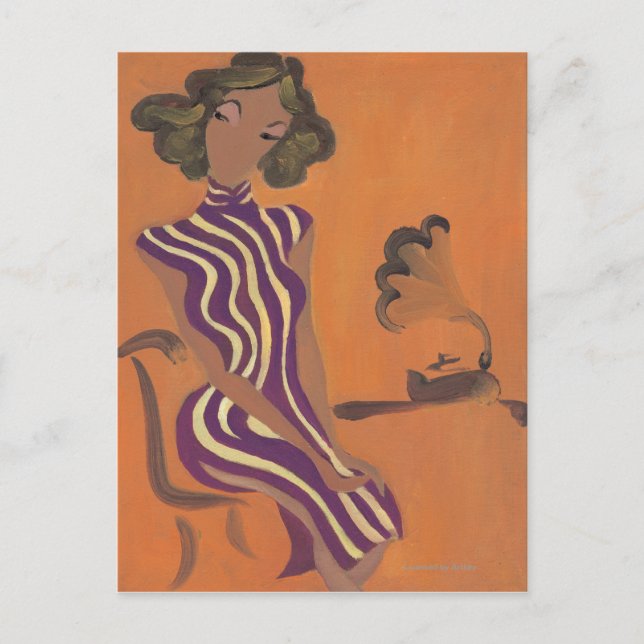 Postal Jóvenes florecientes No. 8 (Anverso)