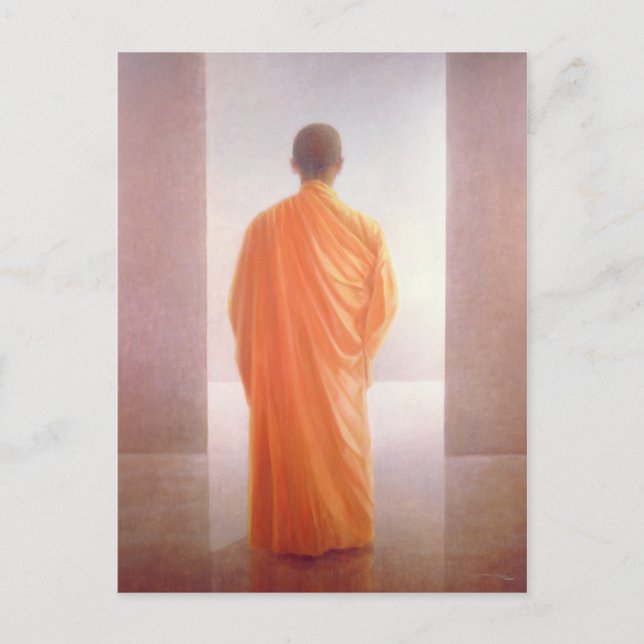 Postal Jóvenes monjes ven Vietnam de nuevo (Anverso)