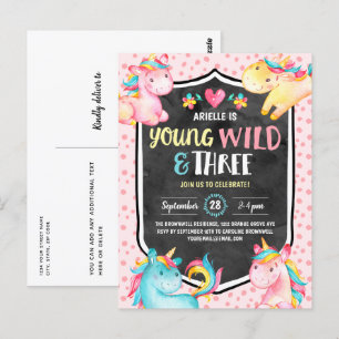 Postal Jóvenes salvajes y tres fiestas de cumpleaños de U