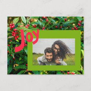 Postal Joy Red Berries Family Photo Holiday