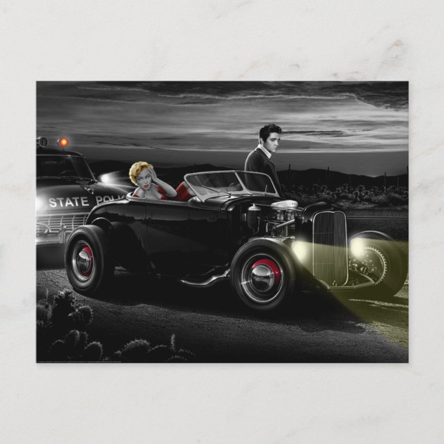 Postal Joy Ride B&W (Anverso)