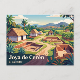 Postal Joya de Cerén El Salvador