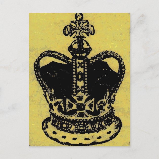 Postal joyas de la corona envejecidas (Anverso)