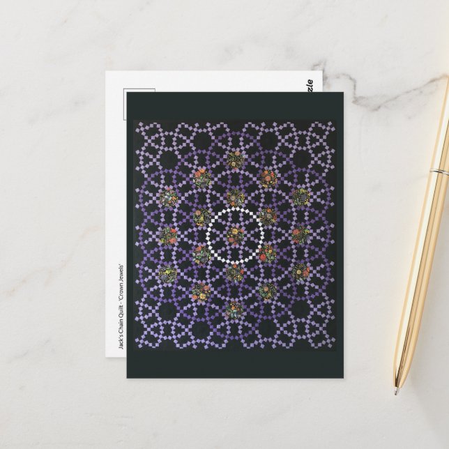 Postal Joyas de la Corona Quilt Postcard (Anverso/Reverso In Situ)