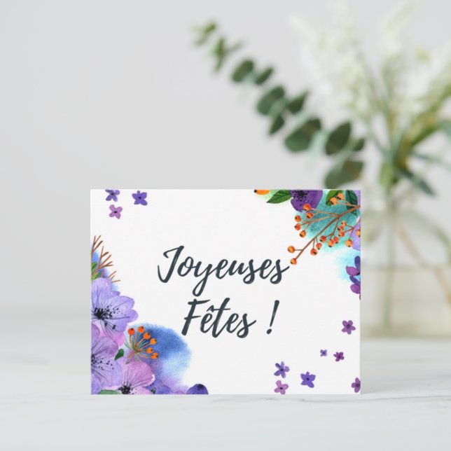 Postal Joyeuse Fêtes Carte postale (Anverso de pie)