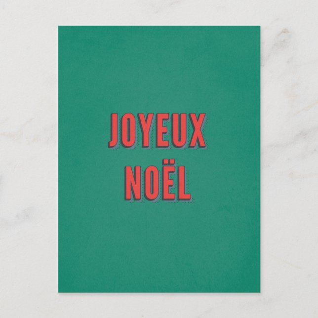 Postal Joyeux Noel - Navidades franceses tradicionales (Anverso)