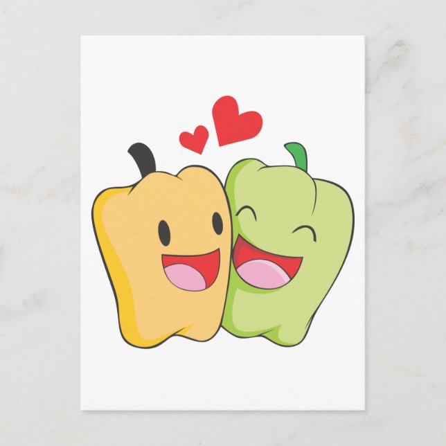 Postal Joyful Bell Pepper Lovers (Anverso)