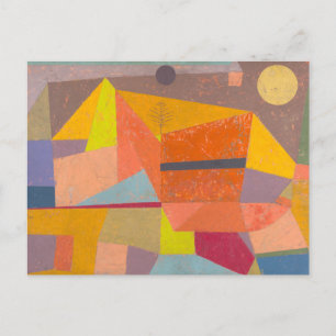 Postal "Joyful Mountain Landscape" por Paul Klee