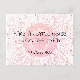 Postal  Joyful Noise 2 Psalm 98:4 Christian Scripture