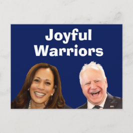 Postal Joyful Warriors Harris y Walz