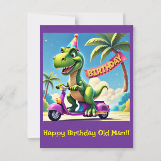 POSTAL " JOYRIDE DE CUMPLEAÑOS DE DINO "