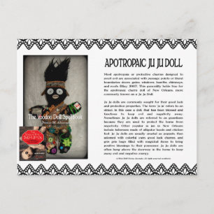 Postal Ju Ju Doll del Voodoo Doll Spellbook