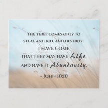 Juan 10:10 He venido para que tengan vida