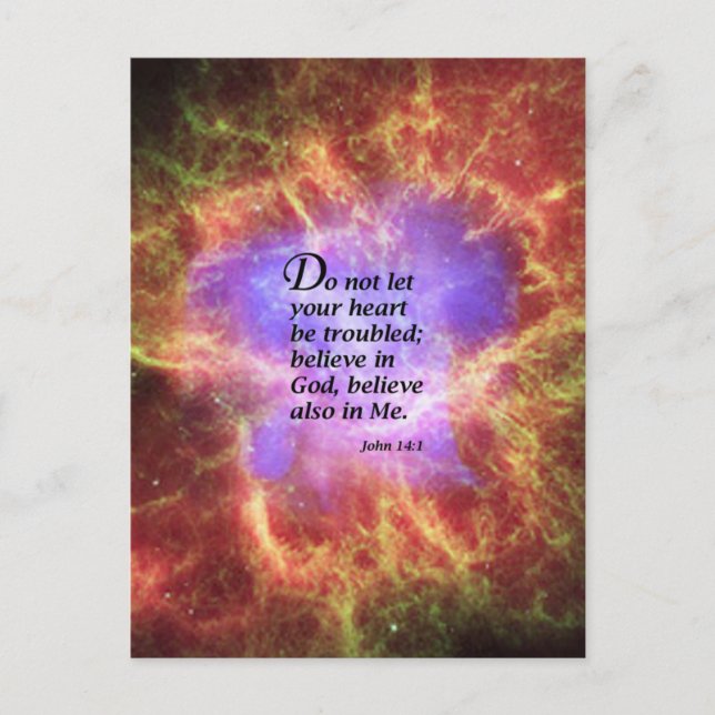 Postal Juan 14:1 (Anverso)