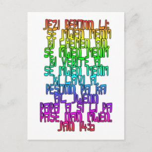 Postal Juan 14:6 Criollo haitiano